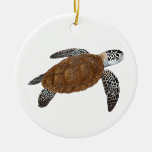 Meerschildkrötenschwimmbad Keramik Ornament