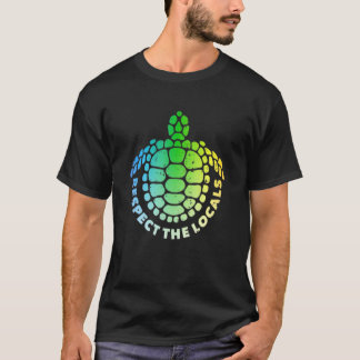 Meerschildkrötentiere respektieren die lokale T-Shirt