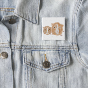 Meerschweinchen-Abzeichen Button