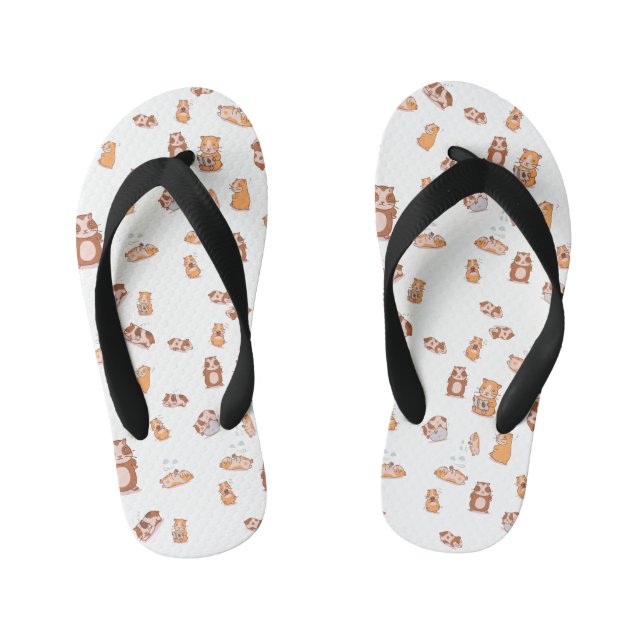 Meerschweinchen Armee niedliches Pattern Kinderbadesandalen (Fußbett)