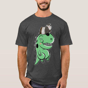 Meerschweinchen auf Dinosaurier  Meerschweinchen  T-Shirt