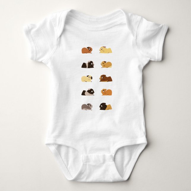 Meerschweinchen Baby Strampler (Vorderseite)