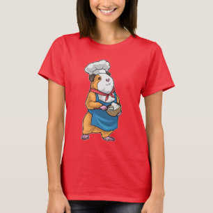 Meerschweinchen Chef-Schüssel Kochen T-Shirt