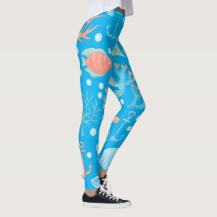 Meerschweinchen-Design Meerjungfrau Leggings