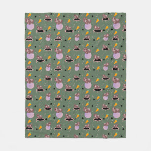 Meerschweinchen Fitness Lustiges Design Fleecedecke