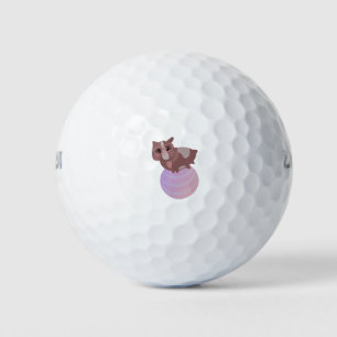 Meerschweinchen-Fitness-Lustiges-Design Golfball