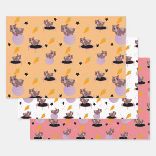 Meerschweinchen Fitnessstudio Geschenkpapier Set
