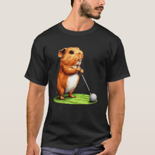 Meerschweinchen Golf  Golfer Meerschweinchen T-Shirt