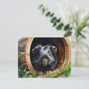 Meerschweinchen-Haustierliebhaber Cavy Aquarell Postkarte