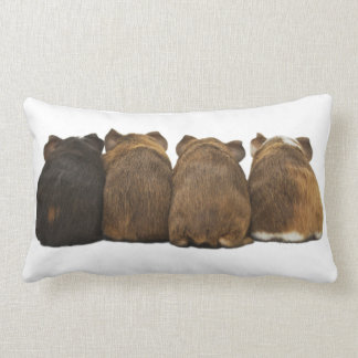 Meerschweinchen-Hintern THROW-KISSEN Lendenkissen