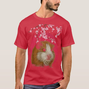 Meerschweinchen Japanische Kirschblütenblume T-Shirt