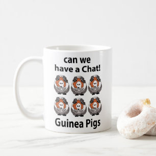 Meerschweinchen Können wir uns unterhalten Lustige Kaffeetasse