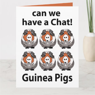 Meerschweinchen Können wir uns unterhalten Lustige Karte