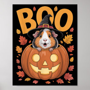 Meerschweinchen-Kostüm auf Kürbis Halloween Meersc Poster