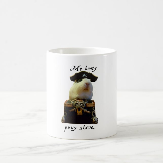 Meerschweinchen-lustiger Pirat Kaffeetasse (Mittel)