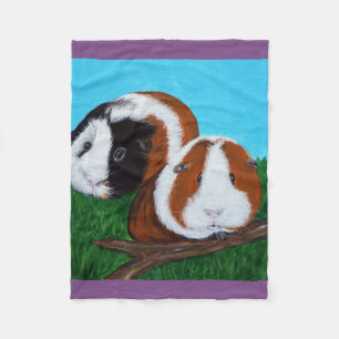 Meerschweinchen-Malen Fleecedecke