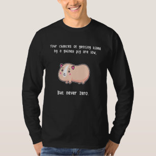 Meerschweinchen Niemals Null Cavy Nagetier T-Shirt