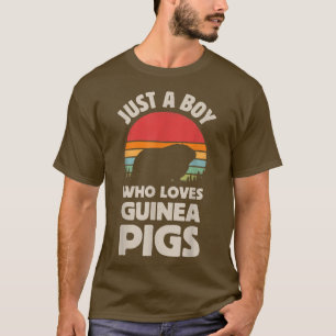Meerschweinchen nur ein Junge der Nagetiere liebt  T-Shirt