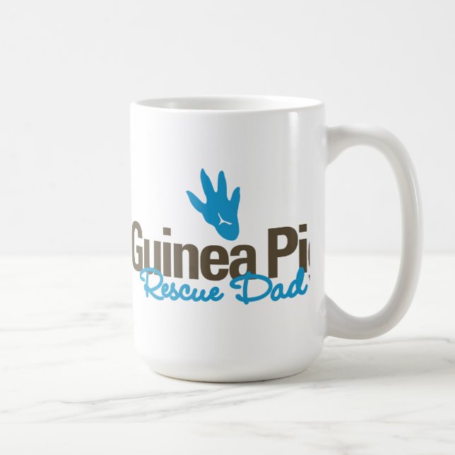 Meerschweinchen-Rettungs-Vater-Tasse - Kaffeetasse (Rechts)
