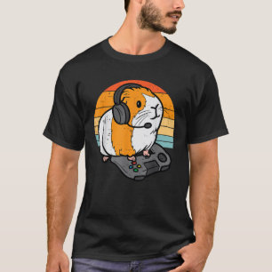 Meerschweinchen-Spieler Retro-Videospiel-Meerschwe T-Shirt
