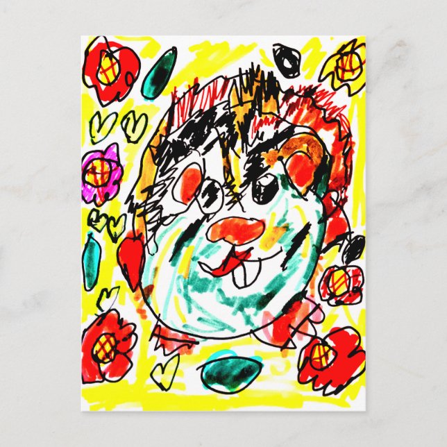 Meerschweinchen süß  postkarte (Vorderseite)