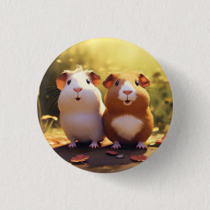 Meerschweinchen-themed-Abzeichen, Stift, Knopf. Button