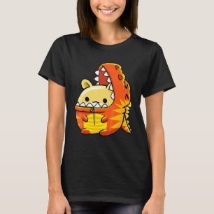 Meerschweinchen trägt Rex-Dinosaurier Golden oder  T-Shirt