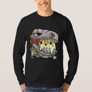 Meerschweinchen trägt Rex-Dinosaurier Golden oder  T-Shirt