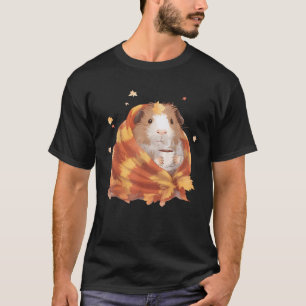 Meerschweinchen trinkt Kaffee Herbst Meerschweinch T-Shirt