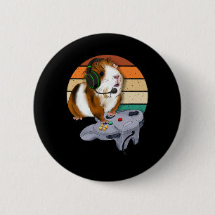 Meerschweinchen Videospiel Wildtier Geschenk Meers Button