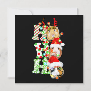Meerschweinchen Weihnachten Mitteilungskarte