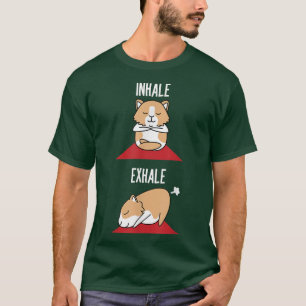 Meerschweinchen Yoga Furz Lustig Einatmen Ehale Ha T-Shirt