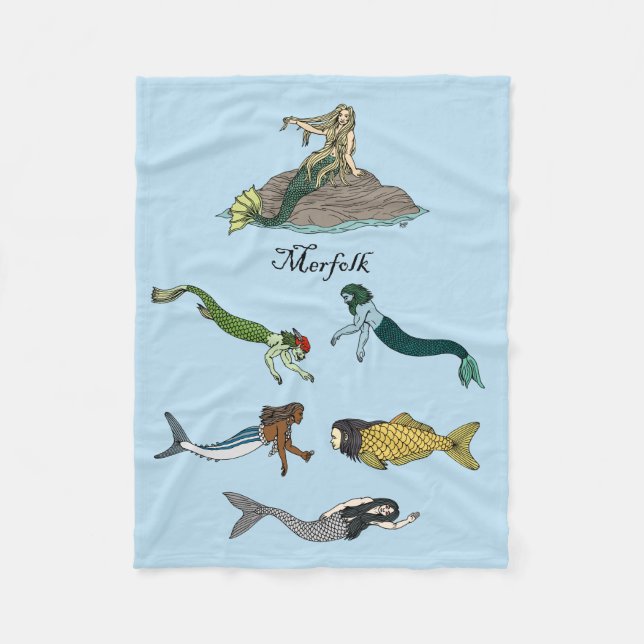 Meervolk Fleecedecke (Vorderseite)