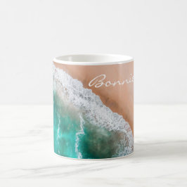 Meerwasser am Meer, tropischer Sommer Kaffeetasse