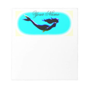 Meerwasserschwimmen Notizblock