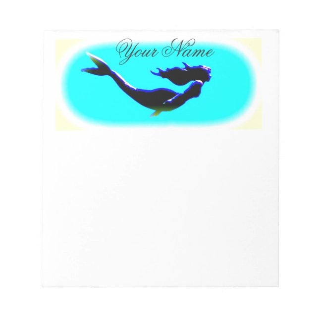 Meerwasserschwimmen Notizblock (Vorderseite)