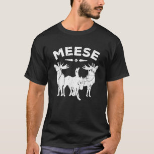 Meese Antlers Liebe Funny Moose T Shirt