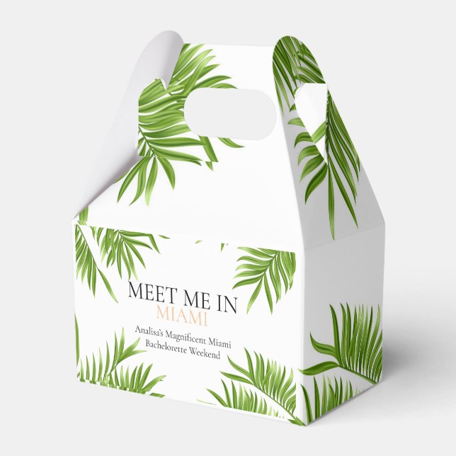 Meet Me Miami Junggeselinnen-Abschied Vacation Geschenkschachtel (Vorderseite)