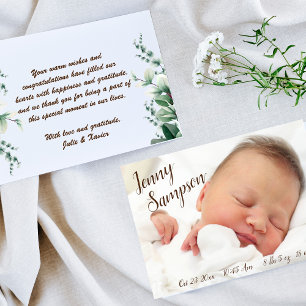 "Meet Our Little One" - Geburtsankündigung eines F