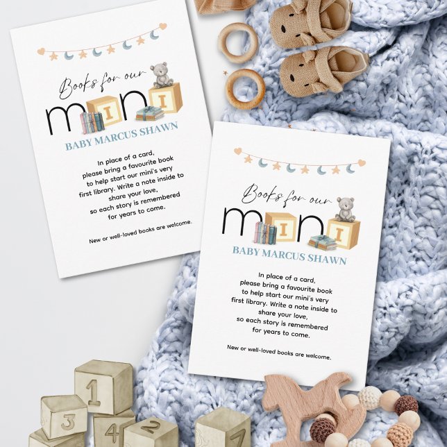 Meet The Mini Blue Books For Baby Card Mitteilungskarte (Von Creator hochgeladen)