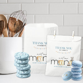 Meet The Mini Blue Favour Bag Geschenktütchen