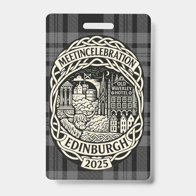 MEETinCelebration Edinburgh Ausweis (Vorderseite)
