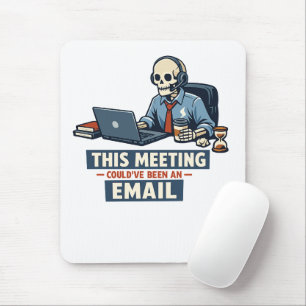 Meeting-Überlebender-Mauspad Lustige Office-Zoom Mousepad