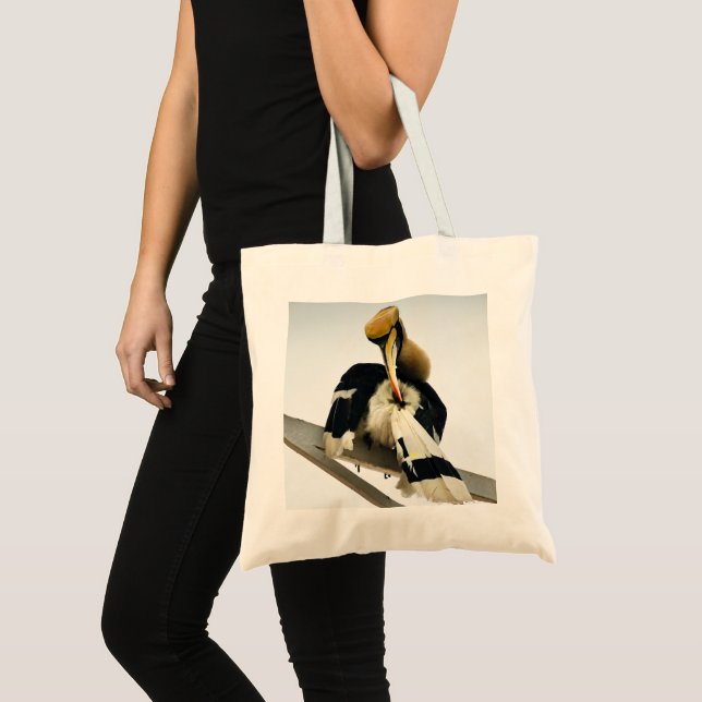Meeting with the Great Hornbill:Icon of Phnom Penh Tragetasche (Vorderseite (Produkt))