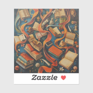 meets colourful artistic imagination aufkleber