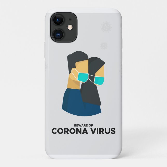 méfiez-vous du coque iphone coronavirus (Dos)