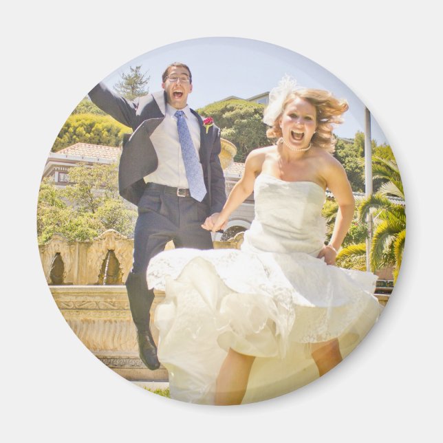 Meg & Jeremy's Wedding Magnet (Vorne)