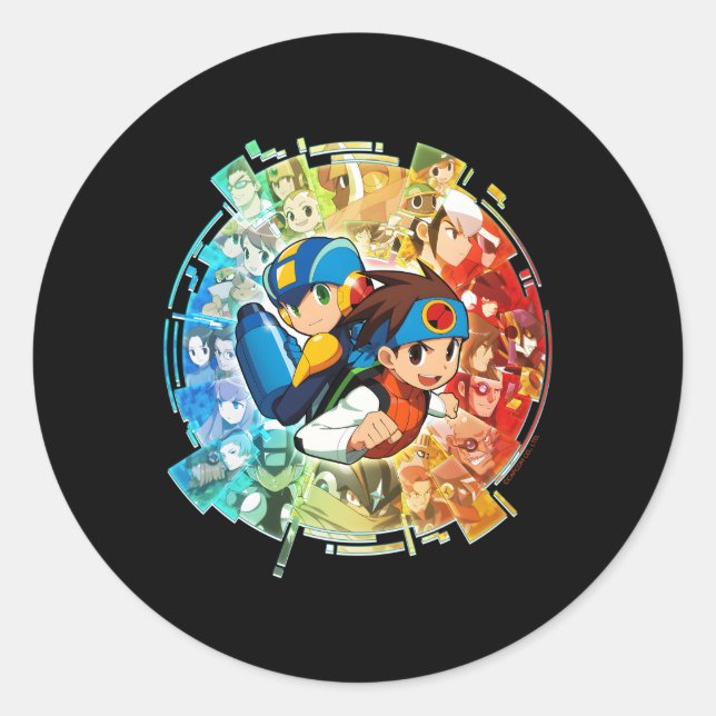 Mega Battle Network Legacy Collection Runder Aufkleber (Vorderseite)