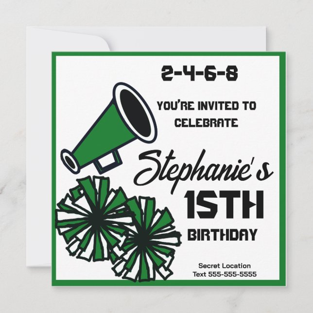 Mega Cheer Einladung: 8. Einladung (Vorderseite)