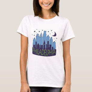 Mega- cooles Philly Skyline T-Shirt